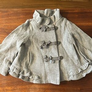 JILL STUART New York Little girl Jacket ruffle neck and side.